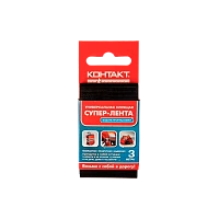 Клейкая лента Контакт ЛА 240-К03 3м универсальная каучук черный (1/12/240)