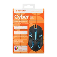 Мышь проводная Defender MB-560L Cyber классическая USB черный (1/40)