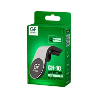 Держатель автомобильный GFPower CH-10 в воздуховод магнит серебряный (1/300)