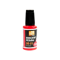 Фиксатор резьбы ЭП-51, красный, флакон с кистью, 22 мл Solins (1/10)