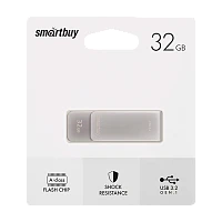 Флеш-накопитель Smartbuy M1 32GB USB3.0 металл серебряный