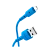 Кабель HOCO X30 USB (m)-microUSB (m) 1.2м 2.0A TPE синий (1/30/300)