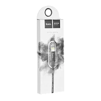 Кабель HOCO X14 USB (m)-Lightning (m) 2м 1.7A нейлон черный (1/33/330)