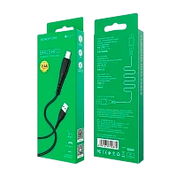 Кабель Borofone BX37 USB (m)-Type-C (m) 1м 3.0A ПВХ черный (1/360)