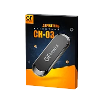 Держатель автомобильный GFPower CH-03 клеевая основа магнит черный (1/400)