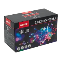 Гирлянда Старт НГ 100LED 10м лампочки нить 1 режим ассорти 