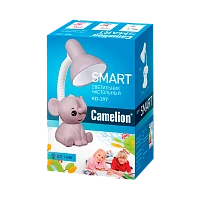 Светильник настольный Camelion KD-397 Слоник 40W 230V E27 на основании серый (1/16)
