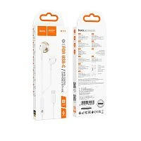 Наушники внутриканальные HOCO M115 с микр. Type-C белый (1/31/310)