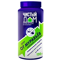 Средство Чистый дом Дуст от муравьев 120г (1/24)