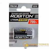 Батарейка Robiton WINNER FR6 AA BL2 Lithium 1.5V (2/40/320)