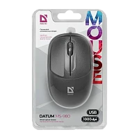 Мышь проводная Defender MS-980 Datum классическая USB черный (1/40)