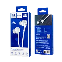 Наушники внутриканальные GFPower M08 с микр. белый