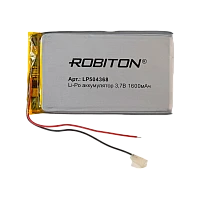 Аккумулятор ROBITON LP504368 3.7В 1600мАч PK1 1/10/250