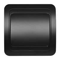 Выключатель Smartbuy 1-клавишный 10А черный "Марс"