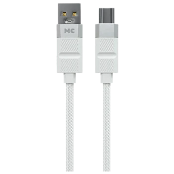 Кабель MORE CHOICE K87a USB (m)-Type-C (m) 1м 3.0A нейлон белый