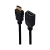 Кабель GoPower удлинитель HDMI 2.0 (m)-HDMI (f) 0.5м ПВХ черный Premium Zip-Lock c подвесом (1/250)