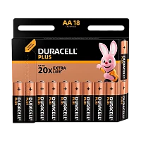 Батарейка Duracell Plus LR6 AA BL18 Alkaline 1.5V (18/180/17100)