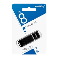 Флеш-накопитель Smartbuy Quartz 8GB USB2.0 пластик черный