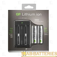 З/У для аккумуляторов GP L211 Li-ion 2 слота + 2x18650 2600mAh (1/24)