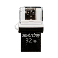 Флеш-накопитель Smartbuy POKO 32GB USB2.0 пластик черный