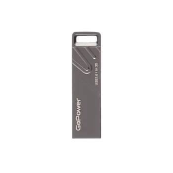 Флеш-накопитель GoPower TITAN 64GB USB3.0 металл черный графит (1/50/1000)