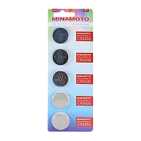 Батарейка Minamoto CR2430 BL5 Lithium 3V (5/100/5000)