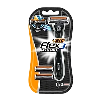 Бритва BIC "Flex 3 Hybrid" 3 лезвия 2 кассеты (1/10)