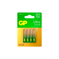 Батарейка GP ULTRA G-Tech LR03 AAA BL4 Alkaline 1.5V (4/40/320)