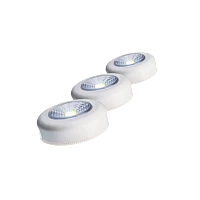 Фонарь пушлайт Космос 304B 1W COB от батареек IP42 белый 3шт. (1/24/96)