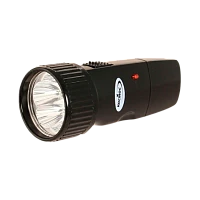 Фонарь туристический Космос 104 5LED от аккумулятора прямая подзарядка черный (1/12/72)