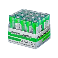 Батарейка GREEN POWERlab LR03 AAA БОКС20 Щелочная 1.5V (4/20/120/720)