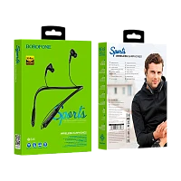 Наушники внутриканальные Borofone BE45 bluetooth 5.0 с микр. спорт. черный (1/80)