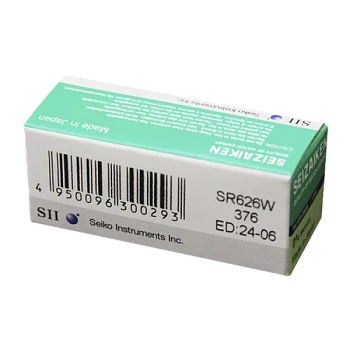 Батарейка SEIZAIKEN 376 (SR626W) Silver Oxide 1.55V (1/10/100/1000)