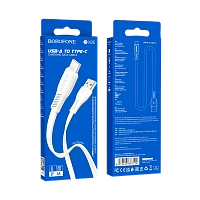 Кабель Borofone BX85 USB (m)-Type-C (m) 1м 3.0A ПВХ белый (1/360)