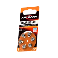 Батарейка Ansmann ZA312 BL6 Zinc Air