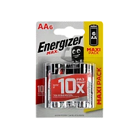 Батарейка Energizer MAX LR6 AA BL6 Alkaline 1.5V (6/12/72)