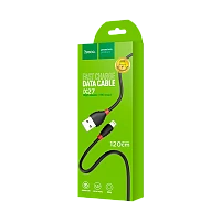 Кабель HOCO X27 USB (m)-microUSB (m) 1.2м 2.4A TPE черный (1/30/300)