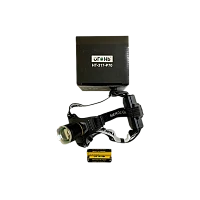 Фонарь налобный Без бренда HT-317 от аккумулятора 4 режима черный