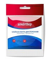 Клейкая лента Smartbuy 3м 0.8х12мм двусторонняя акрил прозрачный
