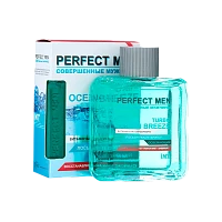Лосьон после бритья XXI CENTURY Perfect Men Turbo OCEAN BREEZE (освежающий) 100мл (1/48)