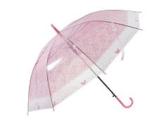 Зонт Рыжий кот BASIC трость полуавтомат розовый (1/20/100)