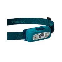 Фонарь налобный Космос 515Lit 2WLED+1WSMDLED+кр.свет от аккум IP54 6 реж зеленый (1/30/120)