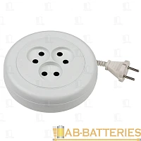 Удлинитель ЭРА UR 3р.Б/З 6A 3.0м круглый белый (1/5/20)