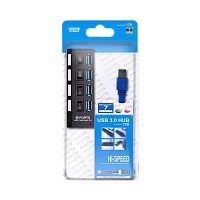 USB-Хаб Smartbuy 7304 4USB USB3.0 с выключателем черный