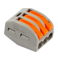 Строительно-монтажная клемма с рычажками, 3 отверстия (цена за 1 шт.) (50/2000)