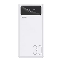 Внешний аккумулятор Remax RPP-112 30000mAh 2.0A 4USB/Lightning/Type-C белый (1/27)
