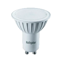 Лампа светодиодная Navigator PAR16 GU10 1.6W 3000К 230V софит прозрачная