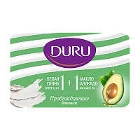 Крем-мыло Duru 1+1 Белая глина и масло Авокадо 80г