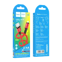 Кабель HOCO X85 USB (m)-Type-C (m) 1м 3.0A TPE красный (1/35/350)