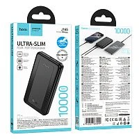 Внешний аккумулятор HOCO J165 10000mAh 2.0A 2USB/Type-C/MicroUSB черный (1/56)